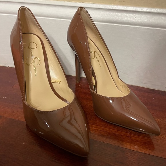 Women’s Jessica Simpson Brown Heels Size 8.5 - Picture 2 of 6
